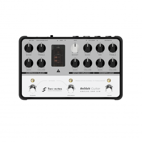 Two Notes ReVolt Guitar 3 channel all analogue guitar amp simulator - Pre Order for September release.