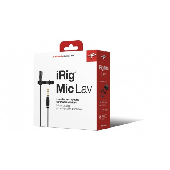 IK Multimedia iRig Mic Lavaller/Lapel/Clip-On Mic For Mobile