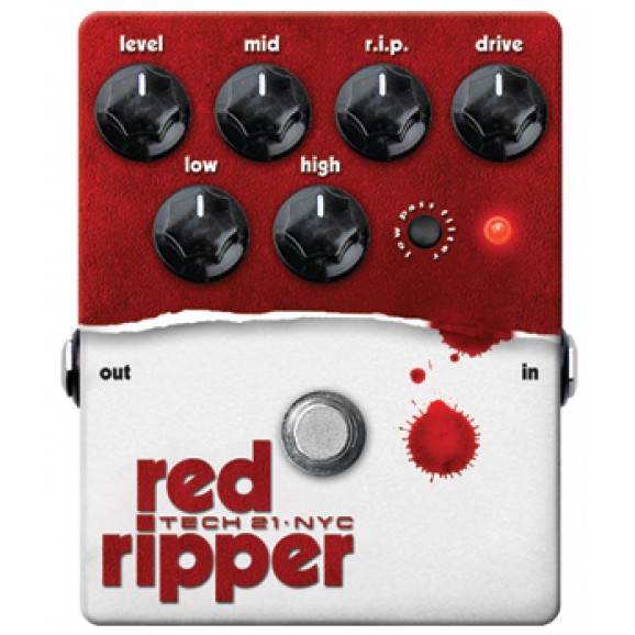 Tech 21 Red Ripper Bass Fuzz Effects Pedal