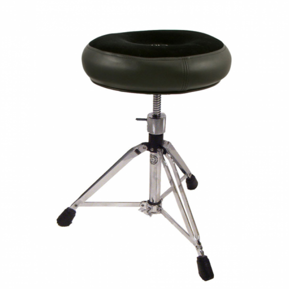 Roc-N-Soc Drum Throne - Manual Spindle w/Round Black Top - Short Base (MSSRK)