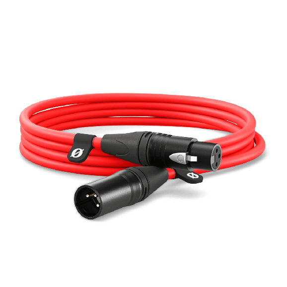 Rode XLR-XLR Coloured Mic Cable 3M Red