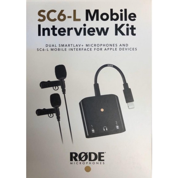 RODE -  SC6-L  Mobile Interview Kit Dual -  TRRS input and headphone output for Apple Devices