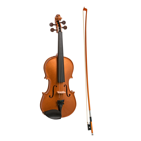 Stentor Harlequin Series 3/4 Size Violin in Metallic Bronze