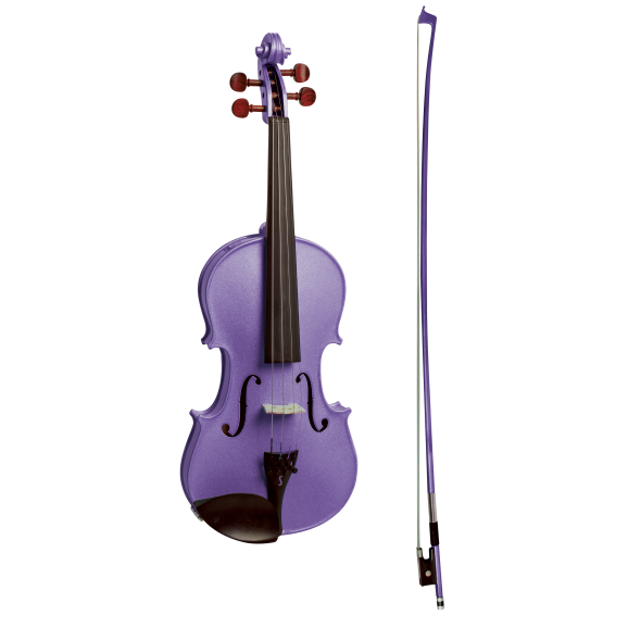 Stentor Harlequin Series 1/2 Half Size Violin in Metallic Deep Purple
