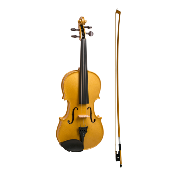 Stentor Harlequin Series 4/4 Full Size Violin in Metallic Gold
