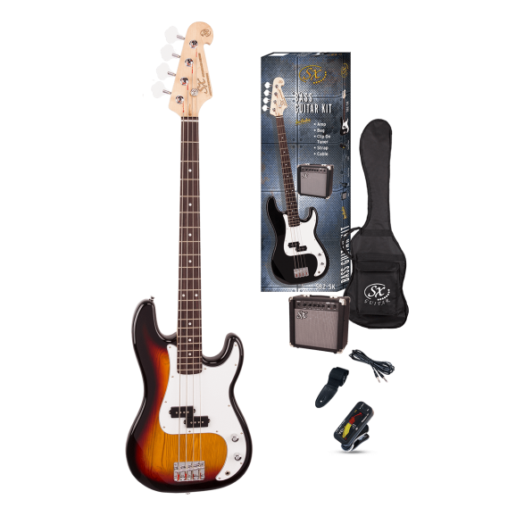 SX P Bass Kit in Sunburst