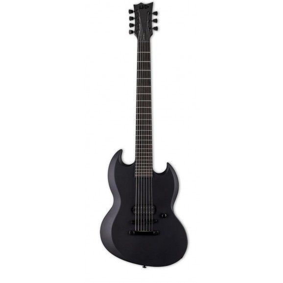ESP LTD Viper-7 Black Metal 7-String in Black Satin