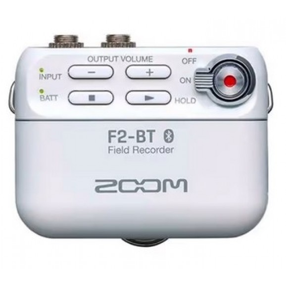 Zoom F2-BT Field Recorder w/ Bluetooth & LMF-2 Lavalier Mic - White
