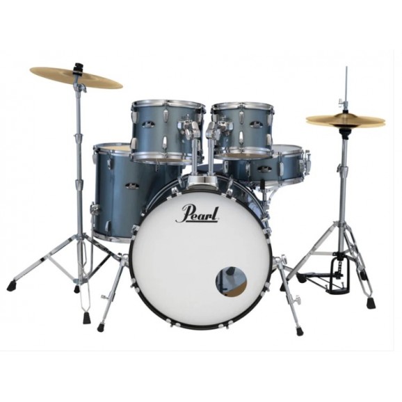 Pearl Roadshow 20" Fusion Drum Kit Package in Charcoal Metallic