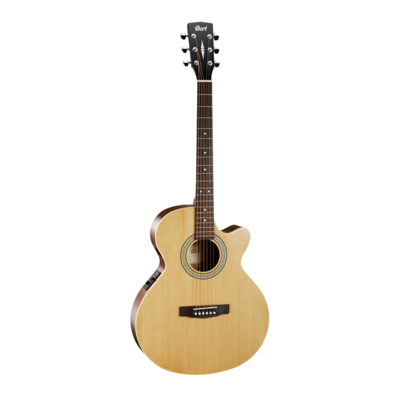 Cort SFX-ME OP Open Pore Slim Body Acoustic Electric Guitar come with  GigBag