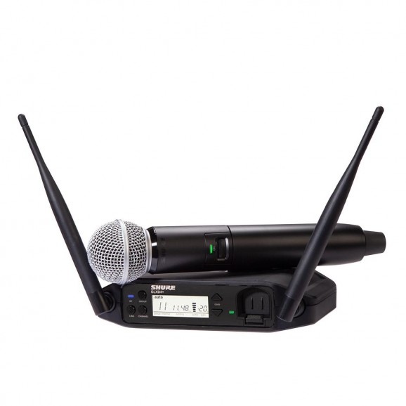 Shure SHR-GLXD24+S58 Wireless Digital Handheld System GLXD2+ SM58 Microphone GLXD4+