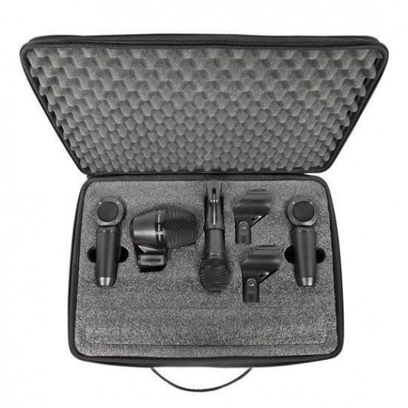 Shure PGASTKIT4 PGA 4 piece Studio Mic Kit (w Cables and Carry Case)