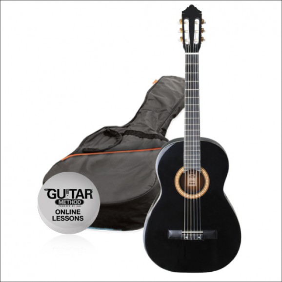 Ashton CG14 1/4 Size Nylon String Guitar Pack Black
