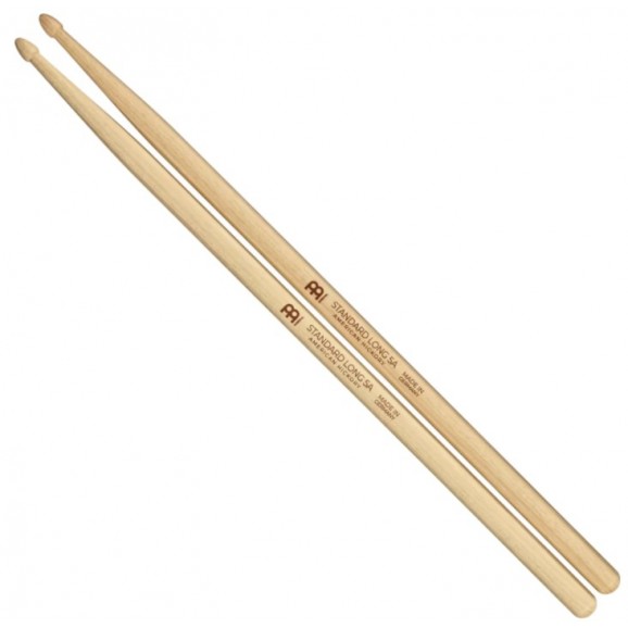 Meinl Std Long 5A Wood Tip Hickory Drum Sticks