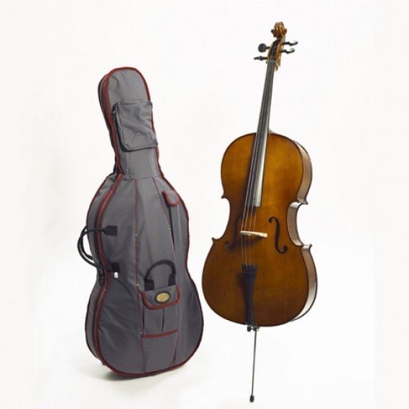Stentor II 3/4 Size Cello Outfit in Antique Chestnut