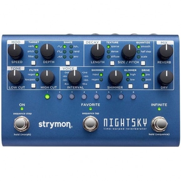 Strymon Nightsky Time-Warped Reverberator Pedal
