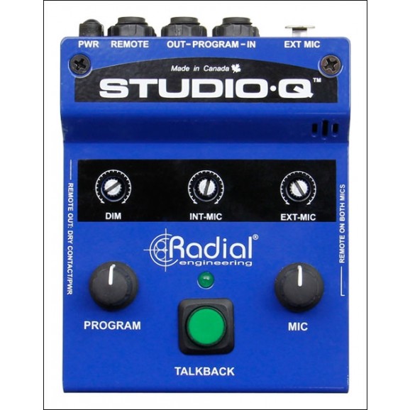 Radial Studio-Q Desktop Cue and Talkback Controller