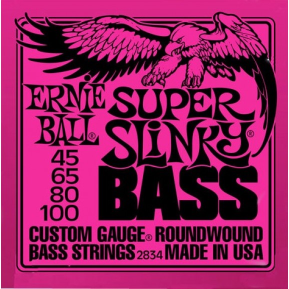 Ernie Ball 45-100 Super Slinky Bass Guitar Strings