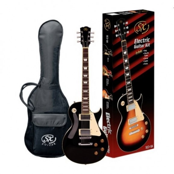 SX SE3SKCS LP Style Guitar Pack