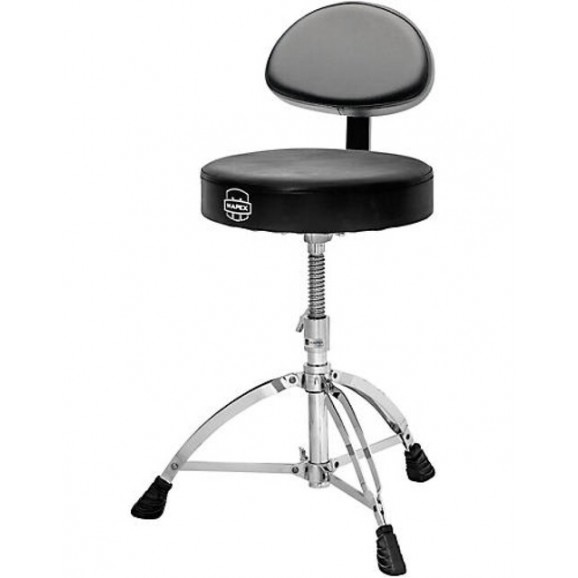 Mapex T700 Round Top Double Braced Drum Throne with Back Rest