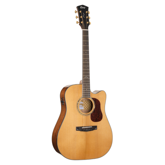 Cort Gold DC6 Acoustic Electric Guitar in Natural