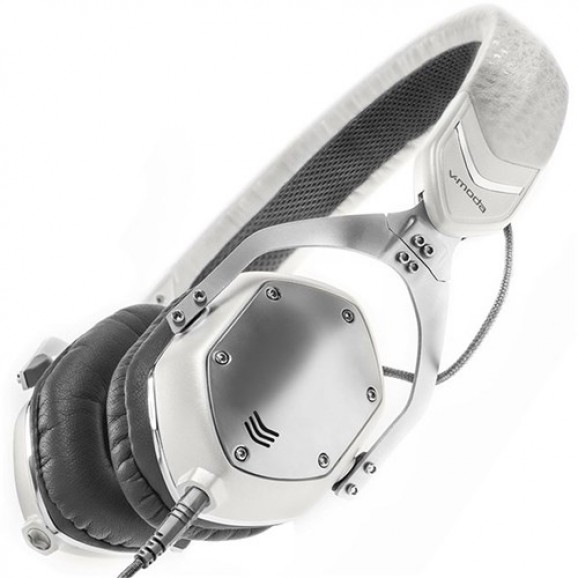 V-Moda XS On-Ear Headphones in White Silver