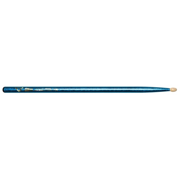 Vater 5B Blue Sparkle Colour Wrap Wood Tip Drum Sticks