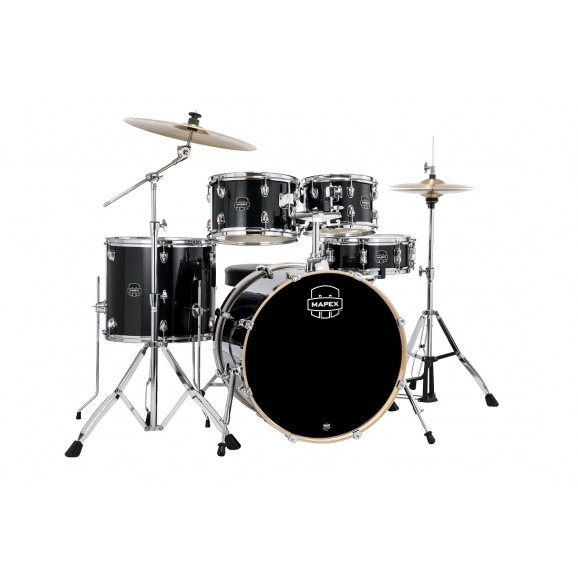 Mapex Venus 5 Pce 22" Euro size Drum Kit in Black Galaxy Sparkle