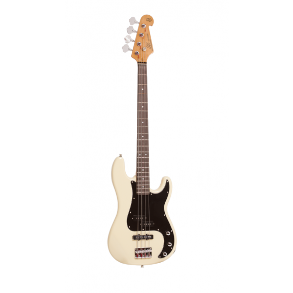 SX P&J Bass in White includes Gig Bag