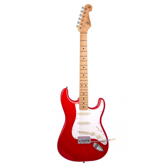 SX Vintage Style Electric Guitar in Candy Apple Red