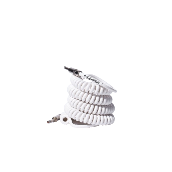 Voltage - Vintage Coil Cable 25ft - White - ST/RA