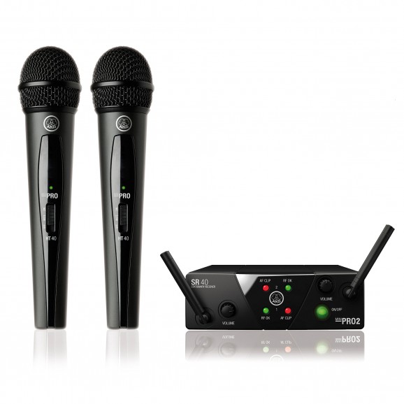 AKG WMS40 Pro Mini Dual Microphone Wireless System A/C Band 