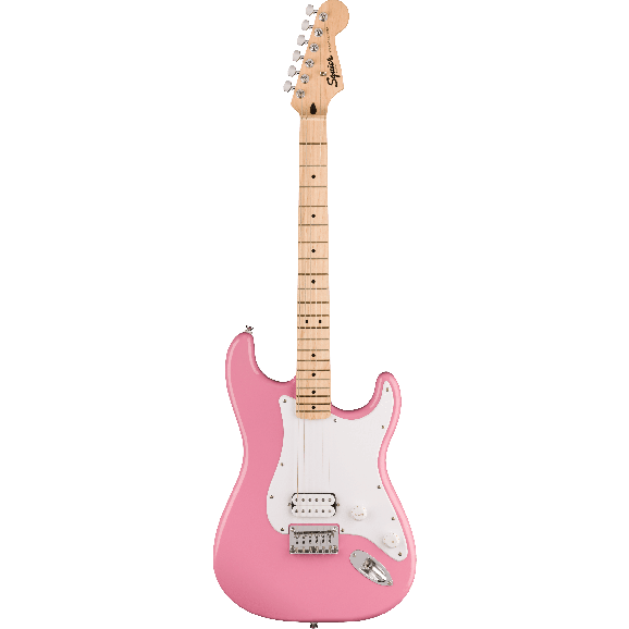 Squier Squier Sonic™ Stratocaster HT H, Maple Fingerboard, White Pickguard, Flash Pink