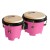 Mano Percussion 4.5" & 5" Mini Plastic Bongos Pink