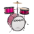 DXP 3pce Junior Drum Kit  Metallic Pink