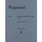 24 Caprices Op. 1 -    Nicolo Paganini (Violin)  - G. Henle Verlag. Softcover Book