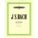 6 Suites for Solo Cello BWV 1007-1012 - Hugo Becker   Johann Sebastian Bach (Cello)  - Edition Peters. Softcover Book