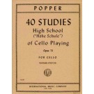 40 Studies High School of Cello Playing Op. 73 - Nathan Stutch   David Popper (Cello)  - International Music Company. Softcover Book