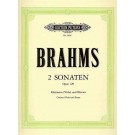 2 Sonatas Op. 120 - Heinrich Bading|Carl Herrmann   Johannes Brahms (Clarinet|Viola)  - Edition Peters. Softcover Book