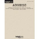 Acoustic -  Various   (Guitar|Piano|Vocal) Budget Books - Hal Leonard. Softcover Book