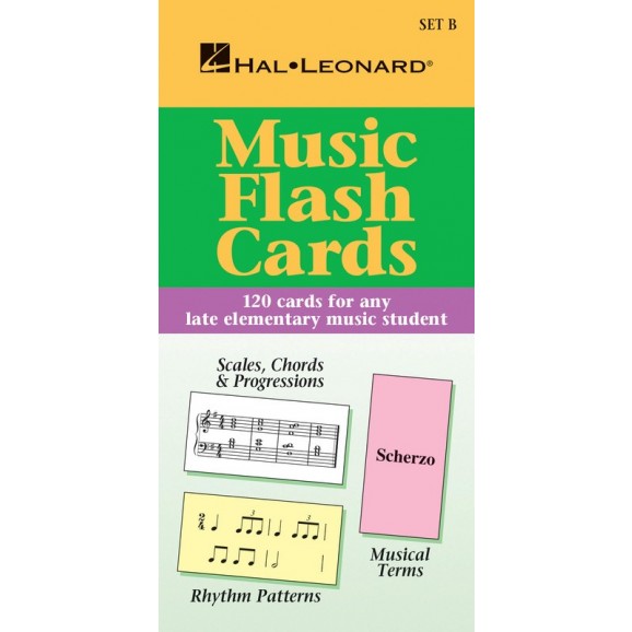 Music Flash Cards - Set B -  Various Authors   (Piano) Hal Leonard Student Piano Library - Hal Leonard. Flash Cards Book