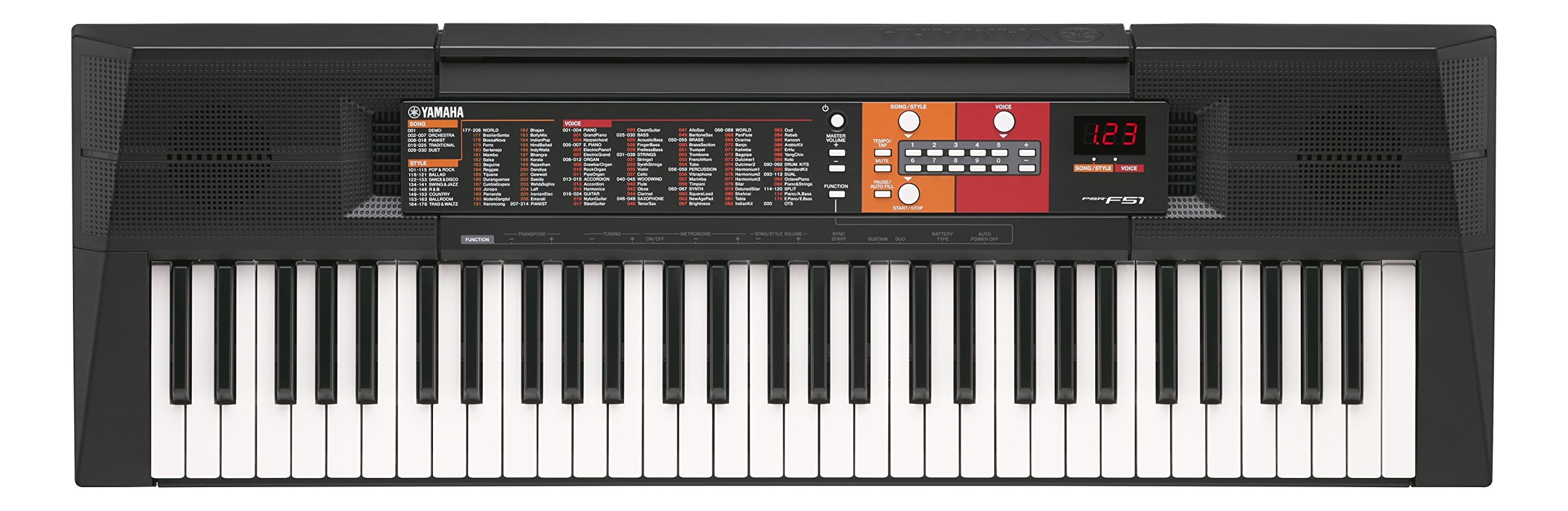 yamaha psr f51 keys